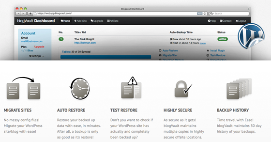 BlogVault WordPress Backup Plugins