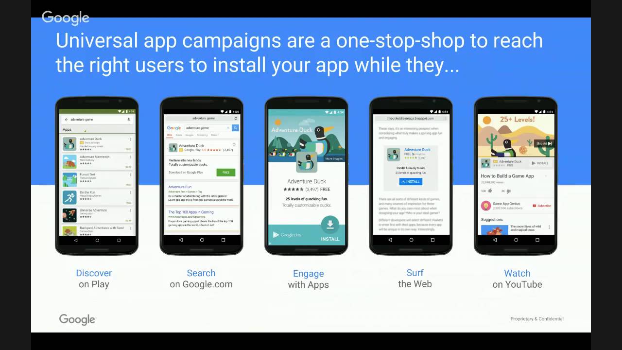 Update on Google AdWords’ Universal App Campaign