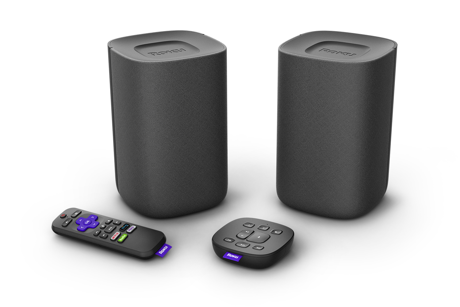 Roku's new stereo speakers are positioned as a soundbar alternative