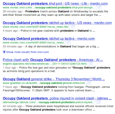 Occupy Oakland Protest