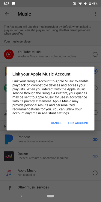 Apple Music Google Home support