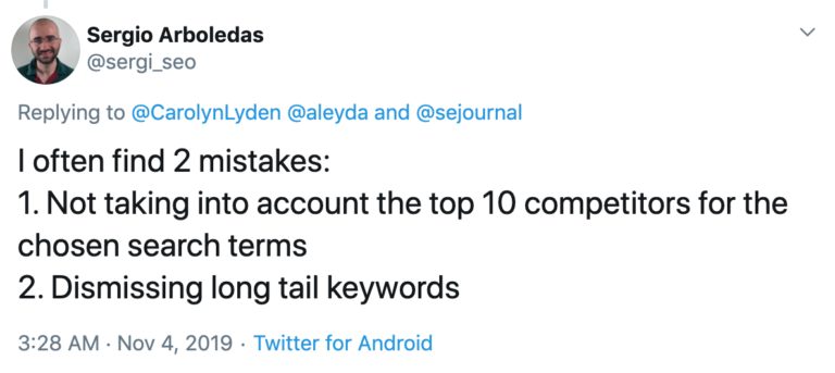 4. Dismissing Long-Tail Keywords